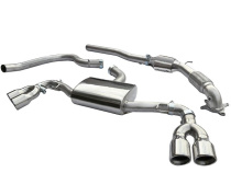 Audi TT 1.8 & 2.0 TFSI (Mk2) (2WD) Quad Exit T/Ps 07-11 Turboback-sportavgassystem (Med Sportkatalysator) Cobra Sport